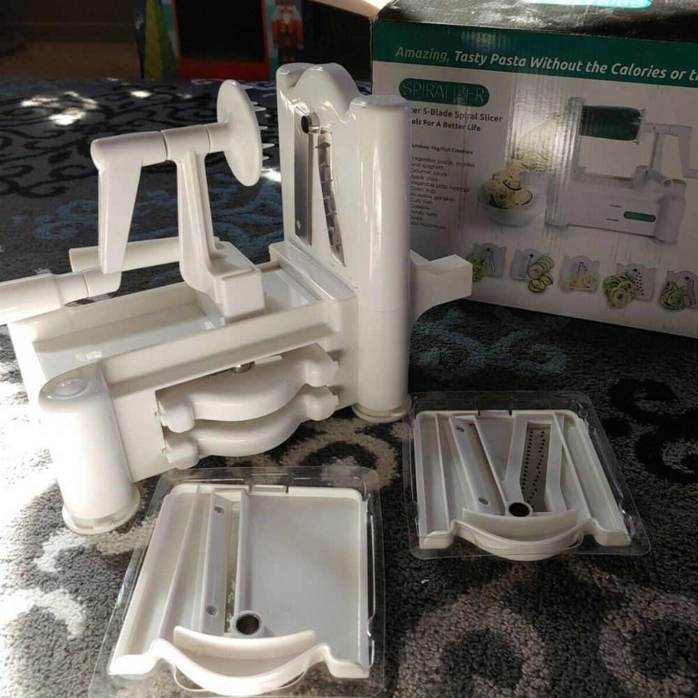 Brieftons 5-Blade Spiralizer BR-5B-02 Heaviest Duty Vegetable SLICER